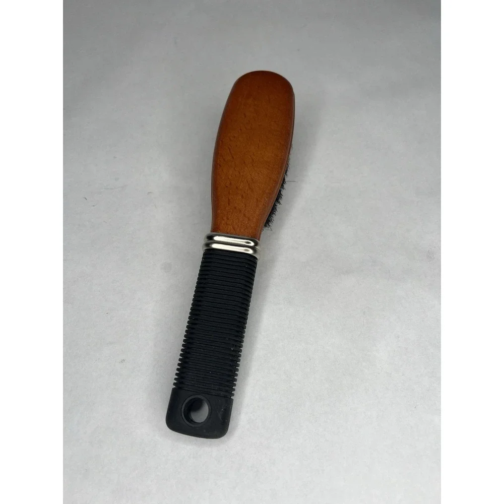 2007 Conair Performers Wood 100%‎ Boar Bristle Hair Brush Natural SMOOTH/SHINE